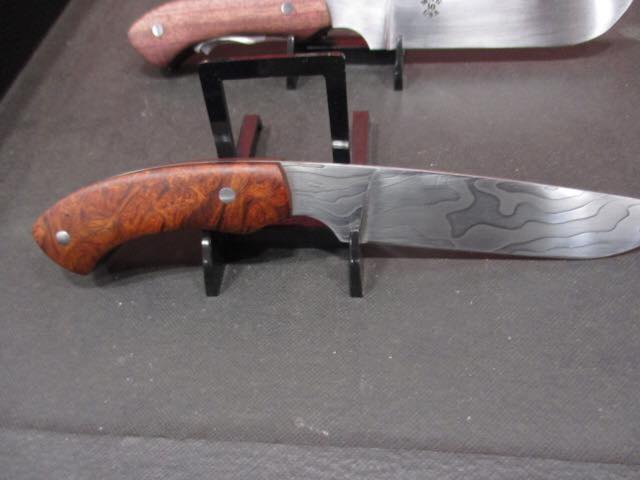 Damascus Hunter - Amboyna Burl